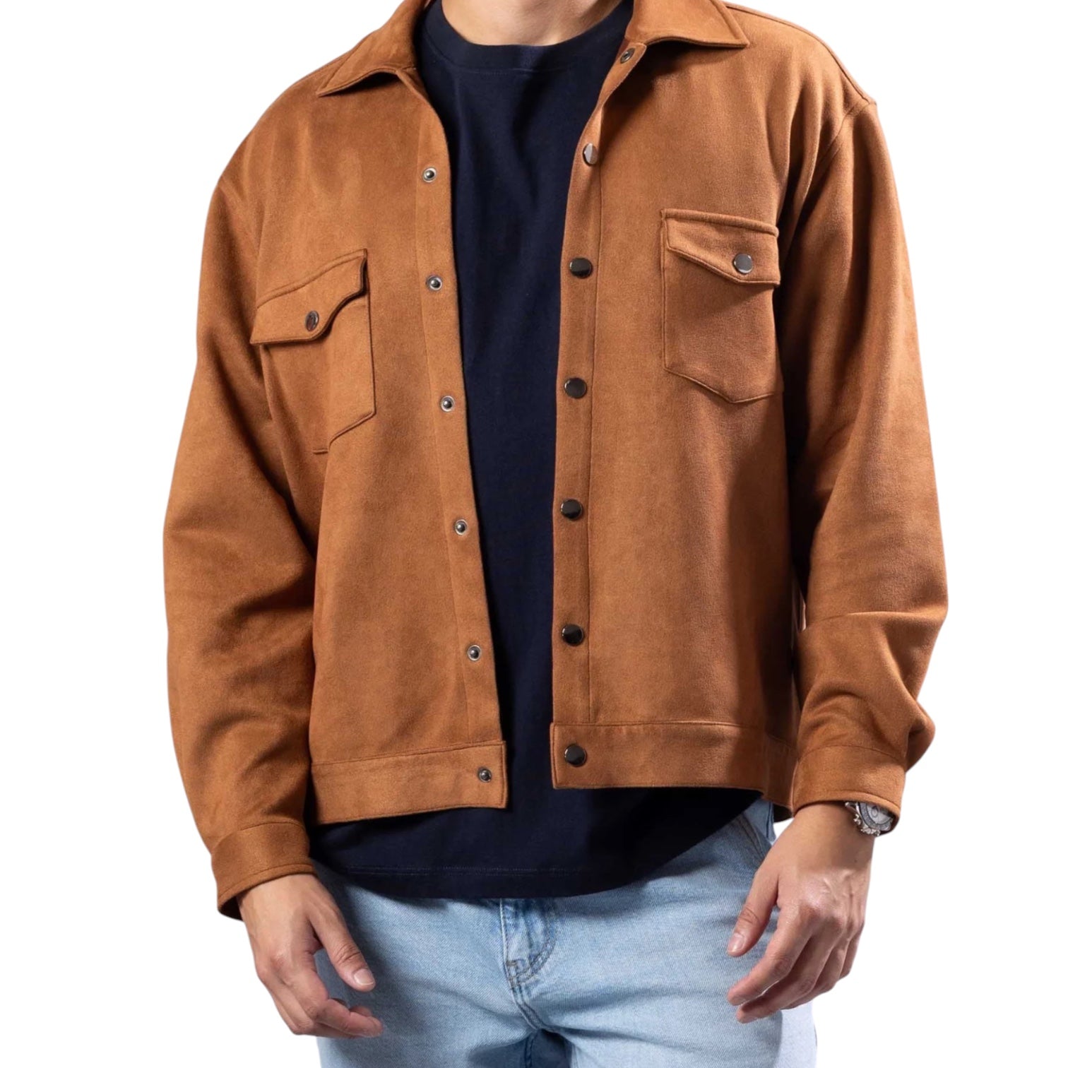 BE SPOKE: Suede Shacket 255102
